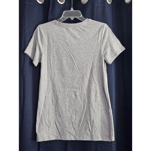 Disney Minnie Mouse Velvet Raglan Short Sleeve Grey T-Shirt Women's Size Large - Picture 3 of 7